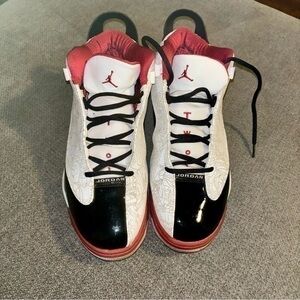 JORDAN Dub Zero White Black Red Mens Sneakers - Size 11